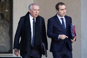 Weekly cabinet meeting - Paris