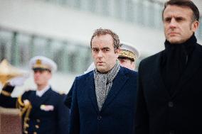 President Macron Presents Wishes To French Armies - France