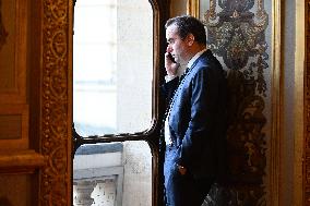 French Minister for the Armed Forces Sebastien Lecornu at the Senate - Paris