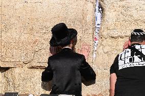 The Western Wall in Jerusalem Old City - Israel