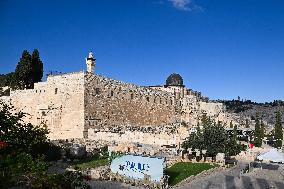 The Western Wall in Jerusalem Old City - Israel