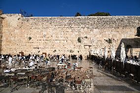 The Western Wall in Jerusalem Old City - Israel