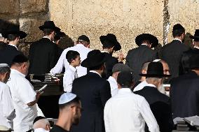 The Western Wall in Jerusalem Old City - Israel