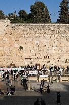 The Western Wall in Jerusalem Old City - Israel