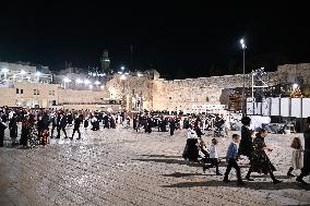 The Western Wall in Jerusalem Old City - Israel