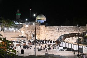 The Western Wall in Jerusalem Old City - Israel