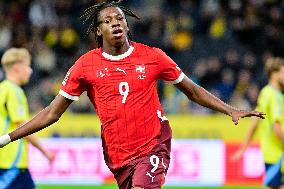 WORLD CUP QUALIFYING SWEDEN-SWITZERLAND