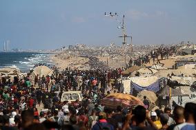 Palestinians Returning to Gaza City - Palestine