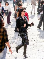 Anne Hathaway filming The Devil Wears Prada 2 in Milan - Italy