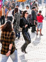 Anne Hathaway filming The Devil Wears Prada 2 in Milan - Italy