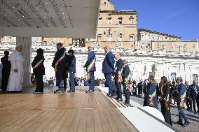 Pope Leo XIV At The Audience To The Pilgrims From The Tuscany Region - Vatican