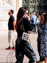 Anne Hathaway filming The Devil Wears Prada 2 in Milan - Italy