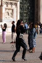 Anne Hathaway filming The Devil Wears Prada 2 in Milan - Italy