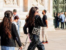 Anne Hathaway filming The Devil Wears Prada 2 in Milan - Italy