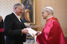 Pope Leo XIV receives the Letters of Credence - Vatican