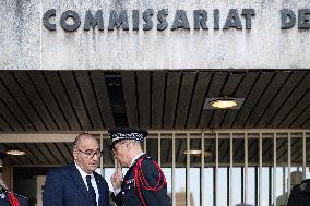 French PM Sebastien Lecornu Visits A Police Station - Hay-les-Roses