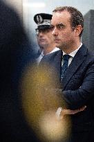 French PM Sebastien Lecornu Visits A Police Station - Hay-les-Roses