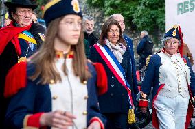 Anne Hidalgo Faced Protesters At Fête des Vendanges - Montmartre
