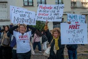 Anne Hidalgo Faced Protesters At Fête des Vendanges - Montmartre