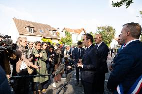 French PM Sebastien Lecornu Visits A Police Station - Hay-les-Roses