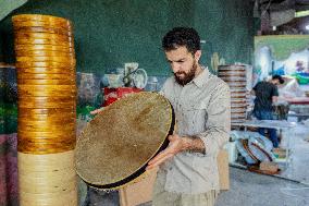 Traditional Daf Drums of Sanandaj- Iran