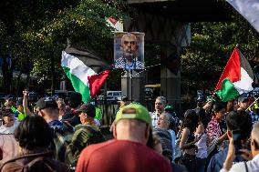 Pro-Palestine Demonstrations on the Two-year Israel Attack by Hamas