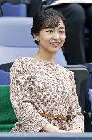Princess Kako watches Japan national tennis championship final