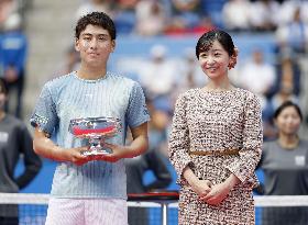 Princess Kako watches Japan national tennis championship final