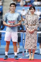 Princess Kako watches Japan national tennis championship final