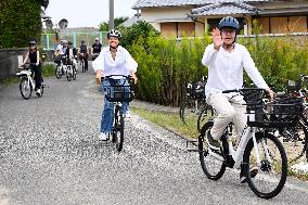 THE CROWN PRINCESS COUPLE AT TESHIMA