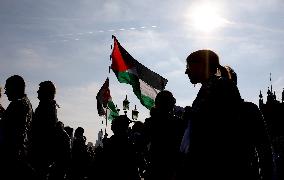 Palestine March and Protests in London - UK