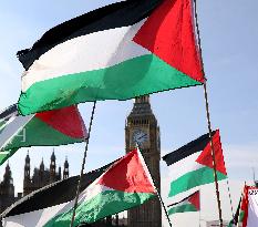 Palestine March and Protests in London - UK