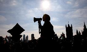 Palestine March and Protests in London - UK