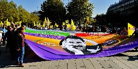 Demonstration to demand the release of PKK leader Abdullah Ocalan - Paris