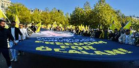 Demonstration to demand the release of PKK leader Abdullah Ocalan - Paris