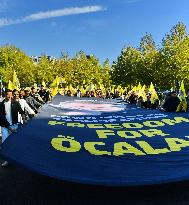 Demonstration to demand the release of PKK leader Abdullah Ocalan - Paris