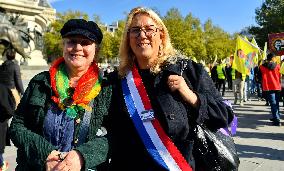 Demonstration to demand the release of PKK leader Abdullah Ocalan - Paris