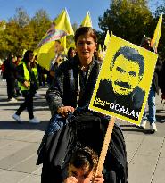 Demonstration to demand the release of PKK leader Abdullah Ocalan - Paris