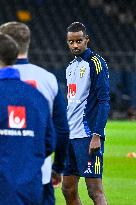 SWEDISH NATIONAL FOOTBALL TEAM TRAINING