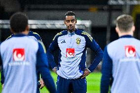 SWEDISH NATIONAL FOOTBALL TEAM TRAINING