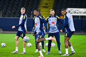 SWEDISH NATIONAL FOOTBALL TEAM TRAINING
