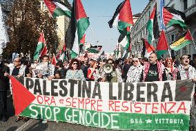 Palestine March in Milan - Italy