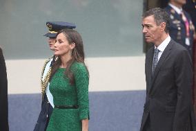 Spanish Royals At The Military Parade on National Day - Madrid