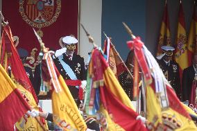 Spanish Royals At The Military Parade on National Day - Madrid