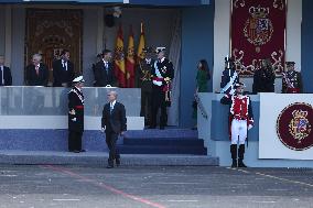 Spanish Royals At The Military Parade on National Day - Madrid