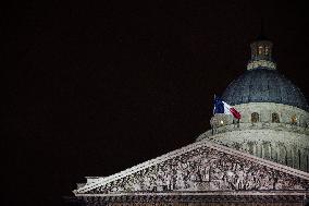 Ceremony To Honor Robert Badinter At The Pantheon - Paris