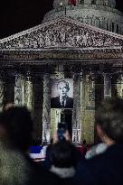 Ceremony To Honor Robert Badinter At The Pantheon - Paris
