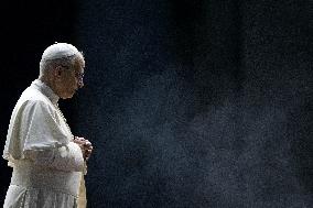 Pope Leo XIV During the Marian Vigil In St. Peter's Square - Vatican