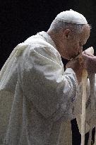 Pope Leo XIV During the Marian Vigil In St. Peter's Square - Vatican