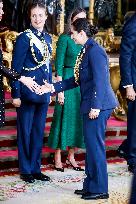 Spanish Royals Preside Over a Reception for National Day - Madrid